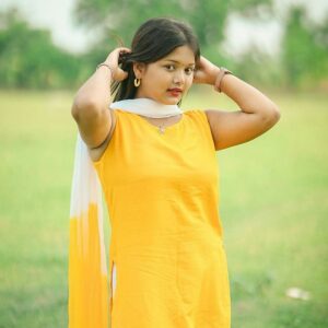Cotton Kurti - Yellow